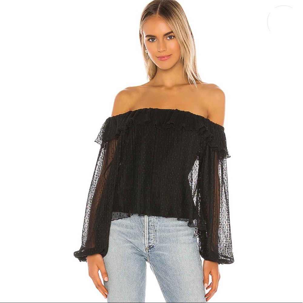 Tularosa x Revolve May Lace Off the Shoulder Top